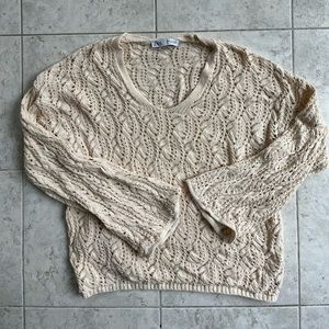 Zara Crochet Sweater NWOT